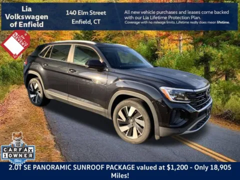 Black 2025 Volkswagen Atlas Cross Sport 2.0T SE w/Technology for sale in Enfield, CT