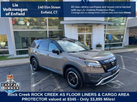 Black 2023 Nissan Pathfinder Rock Creek for sale in Enfield, CT