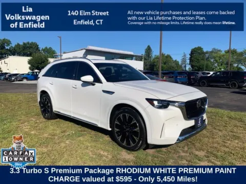 White 2025 Mazda CX-90 3.3 Turbo S Premium for sale in Enfield, CT