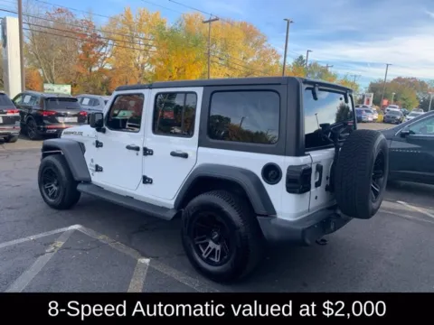 Another view of 2018 Jeep Wrangler Unlimited Sport S for sale in Enfield, CT at Lia Volkswagen