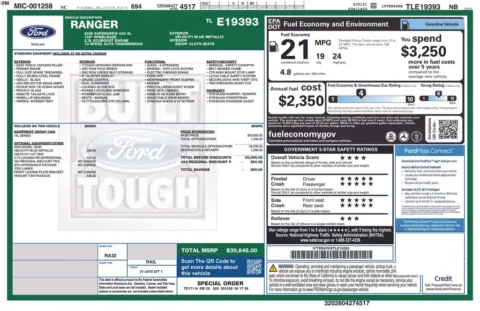 More photos of 2026 Ford Ranger XL at Green Ford, NC