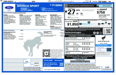 More photos of 2026 Ford Bronco Sport Big Bend at Green Ford, NC