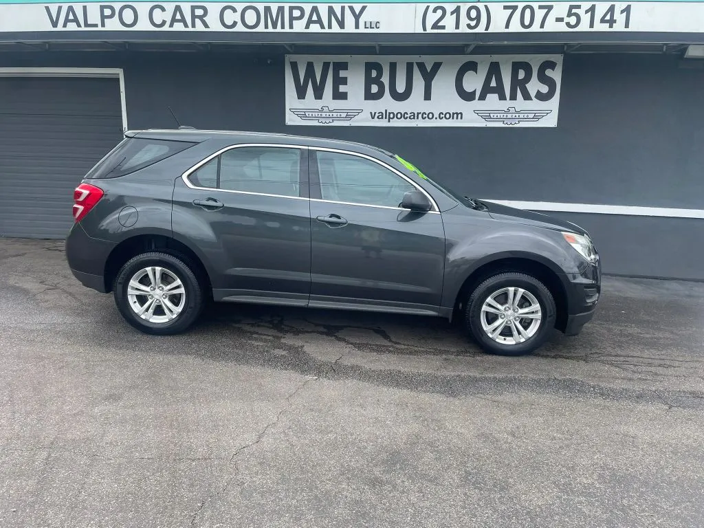 Gray 2017 Chevrolet Equinox LS Sport Utility 4D for sale in Valparaiso, IN
