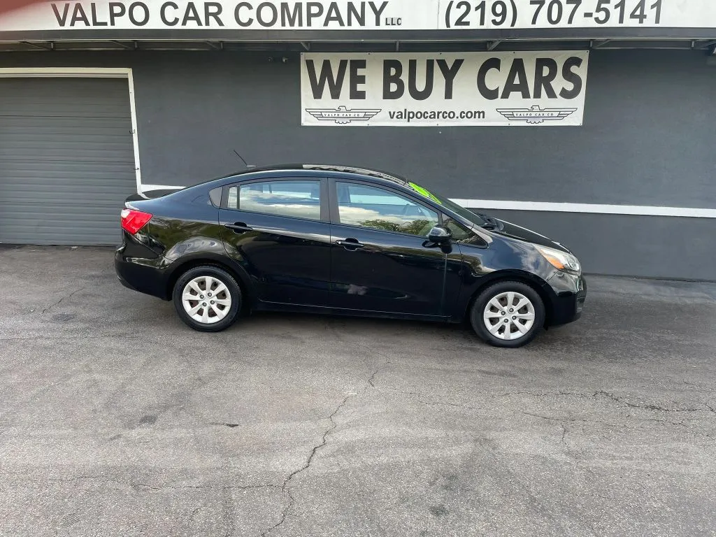 Black 2013 Kia Rio LX Sedan 4D for sale in Valparaiso, IN