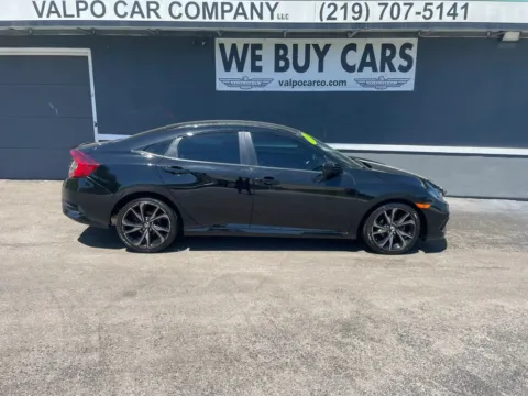 Black 2019 Honda Civic Sport Sedan 4D for sale in Valparaiso, IN