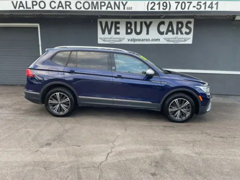 Blue 2024 Volkswagen Tiguan Wolfsburg Edition 4MOTION Sport Utility 4D for sale in Valparaiso, IN