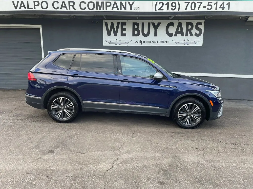 Blue 2024 Volkswagen Tiguan Wolfsburg Edition 4MOTION Sport Utility 4D for sale in Valparaiso, IN