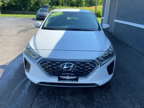 Another view of 2021 Hyundai Ioniq Hybrid Blue Hatchback 4D for sale in Valparaiso, IN at Valpo Car Co.