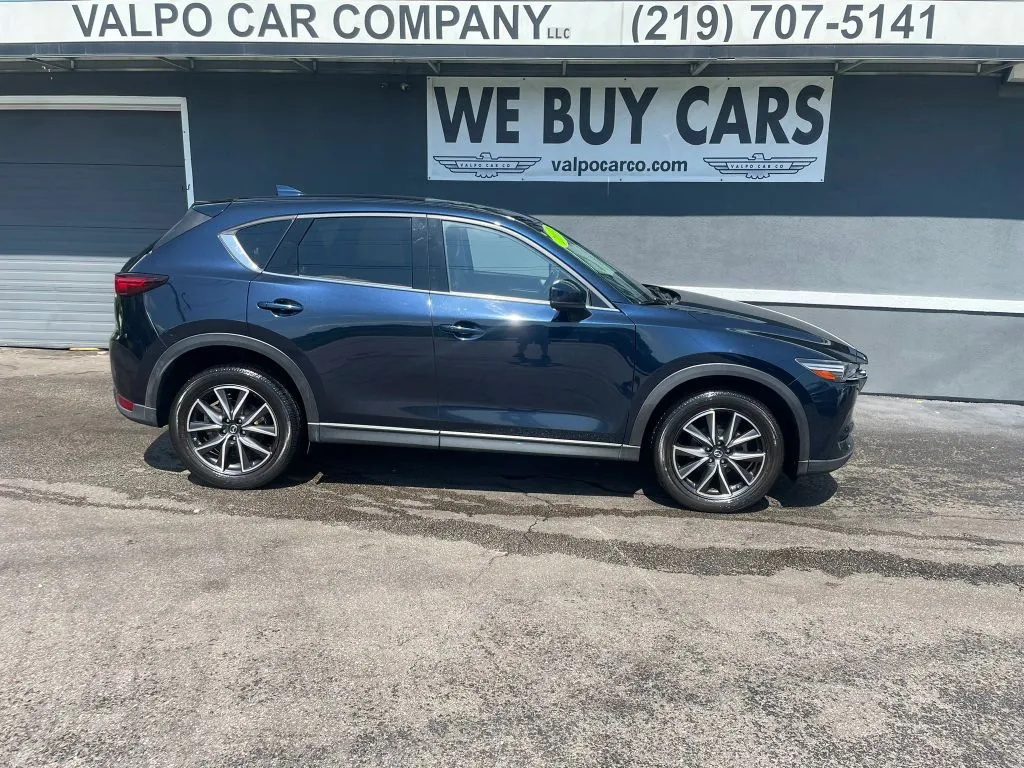 Blue 2017 MAZDA CX-5 Grand Touring Sport Utility 4D for sale in Valparaiso, IN
