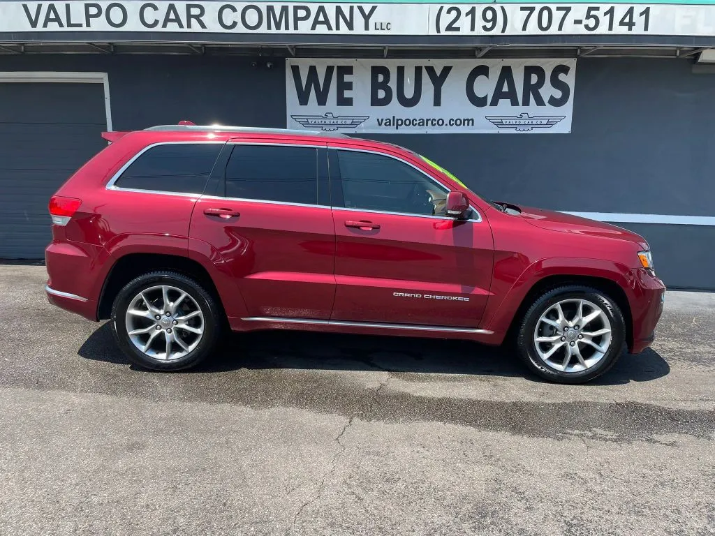 Red 2015 Jeep Grand Cherokee Summit Sport Utility 4D for sale in Valparaiso, IN