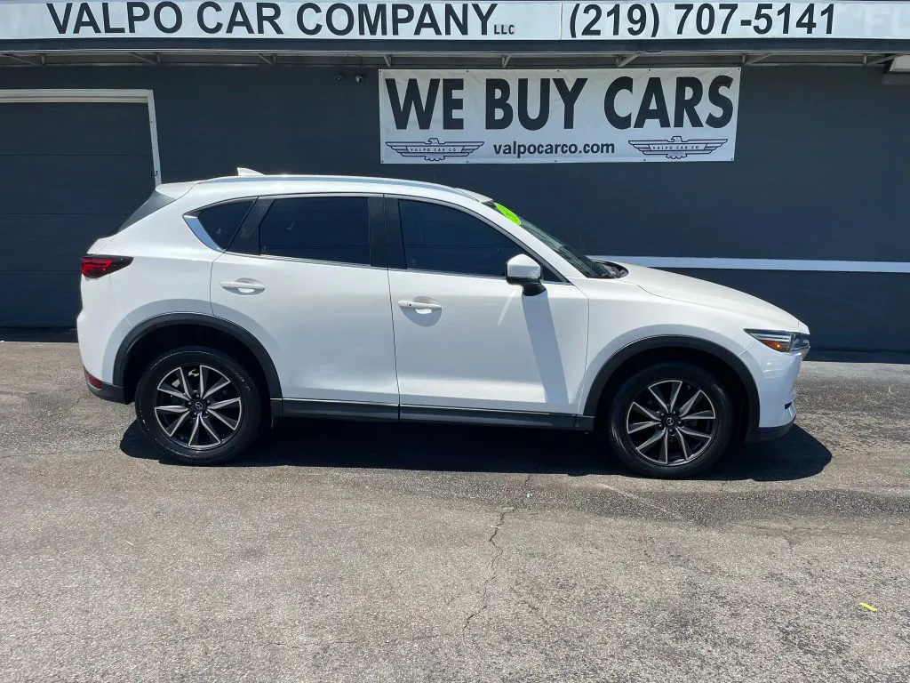 White 2018 MAZDA CX-5 Grand Touring Sport Utility 4D for sale in Valparaiso, IN
