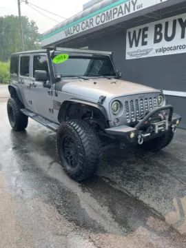 Another view of 2014 Jeep Wrangler Unlimited Sport SUV 4D for sale in Valparaiso, IN at Valpo Car Co.
