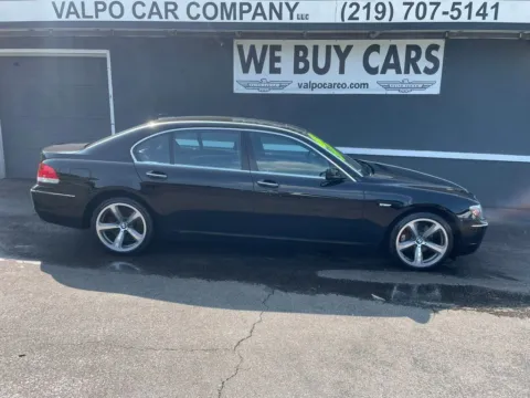 Black 2008 BMW 7 Series 750Li Sedan 4D for sale in Valparaiso, IN