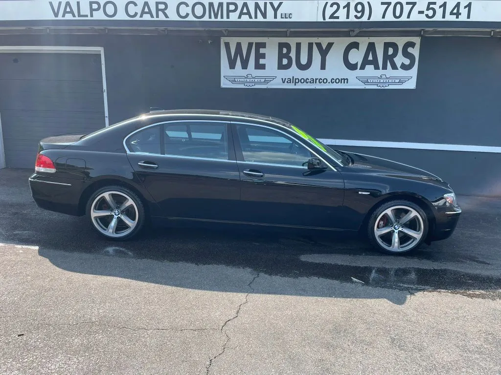 Black 2008 BMW 7 Series 750Li Sedan 4D for sale in Valparaiso, IN