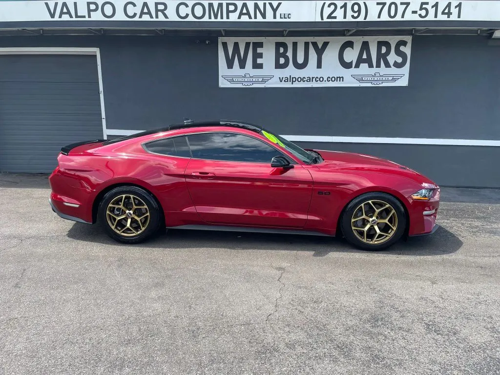 Red 2021 Ford Mustang GT Premium Coupe 2D for sale in Valparaiso, IN