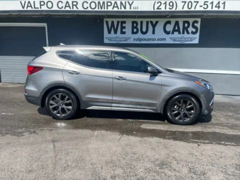 Gray 2017 Hyundai Santa Fe Sport 2.0T Ultimate Sport Utility 4D for sale in Valparaiso, IN