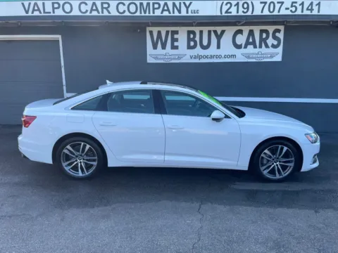White 2022 Audi A6 45 TFSI Premium Sedan 4D for sale in Valparaiso, IN