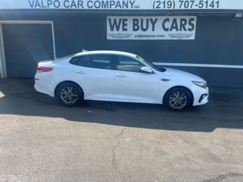 White 2019 Kia Optima LX Sedan 4D for sale in Valparaiso, IN