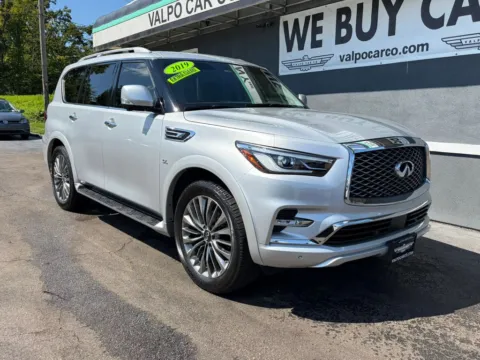 Photos of 2019 INFINITI QX80 LUXE Sport Utility 4D for sale in Valparaiso, IN at Valpo Car Co.