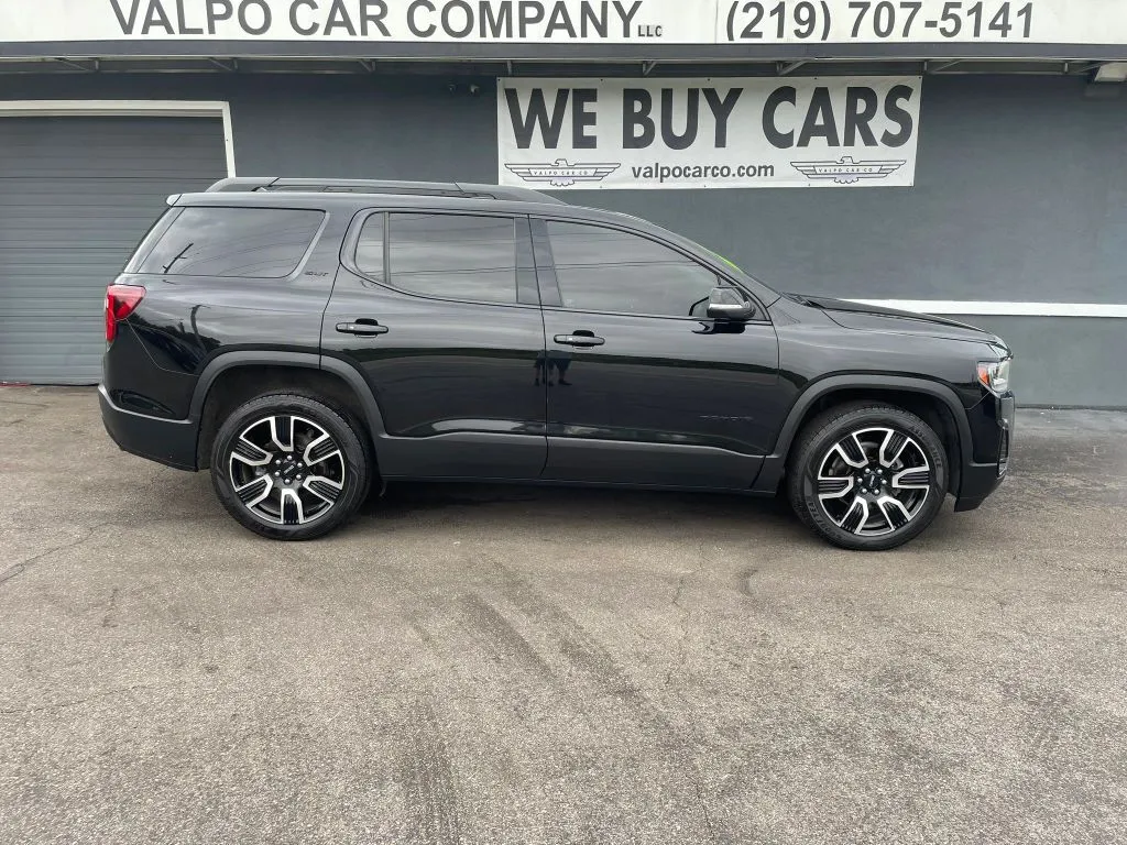 Black 2021 GMC Acadia SLT Sport Utility 4D for sale in Valparaiso, IN