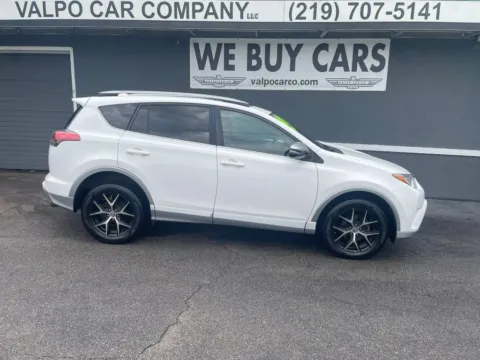 White 2017 Toyota RAV4 SE Sport Utility 4D for sale in Valparaiso, IN