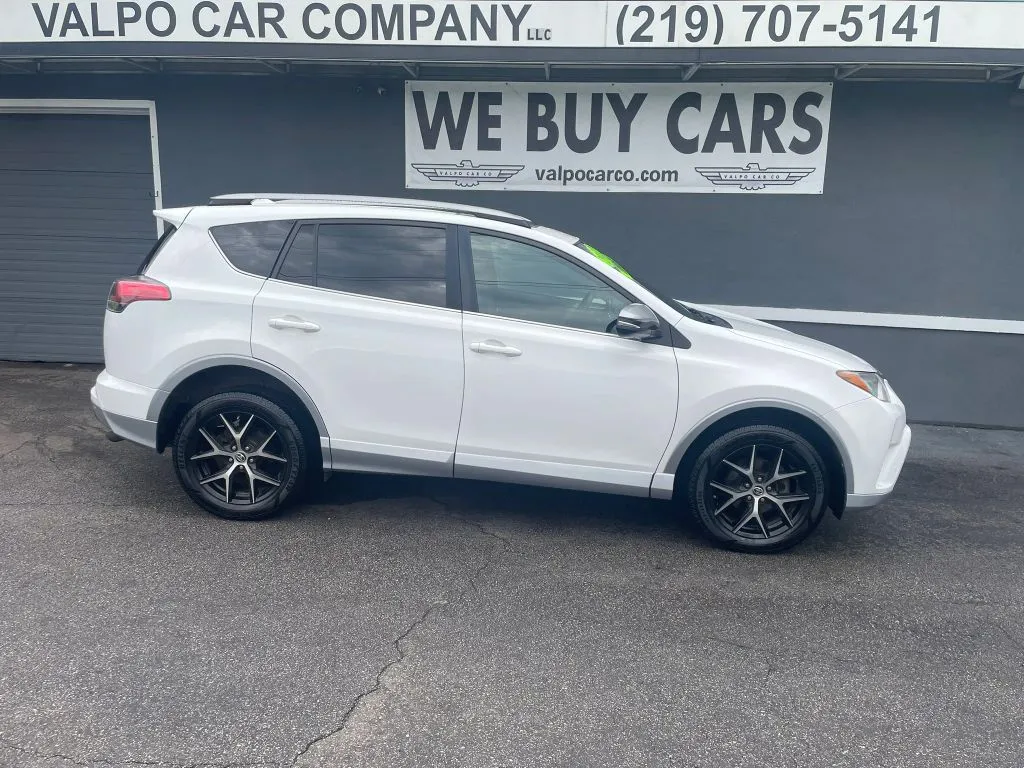 White 2017 Toyota RAV4 SE Sport Utility 4D for sale in Valparaiso, IN