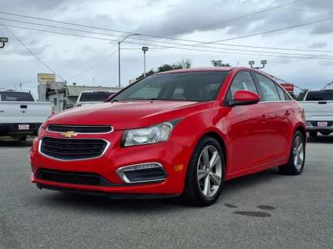 Red 2015 CHEVROLET CRUZE LT for sale in Chickasha, OK