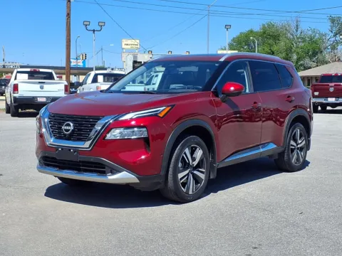 Red 2022 NISSAN ROGUE PLATINUM for sale in Chickasha, OK