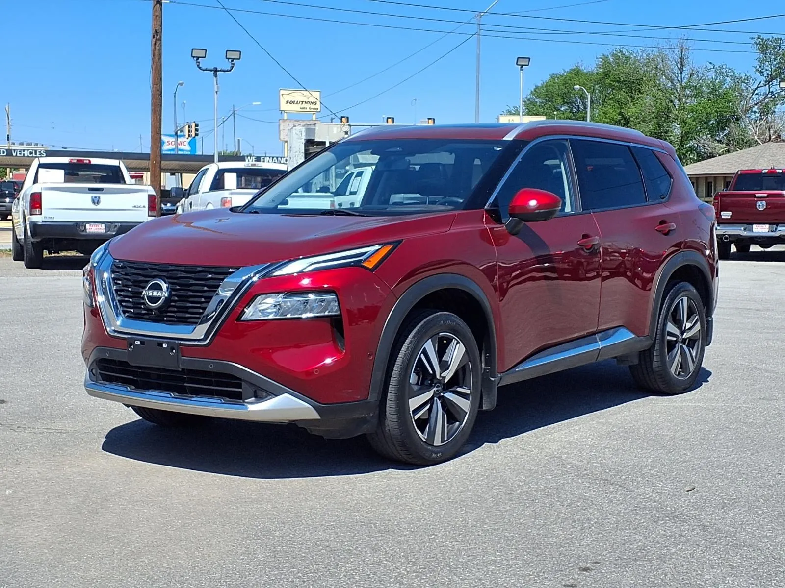 Red 2022 NISSAN ROGUE PLATINUM for sale in Chickasha, OK