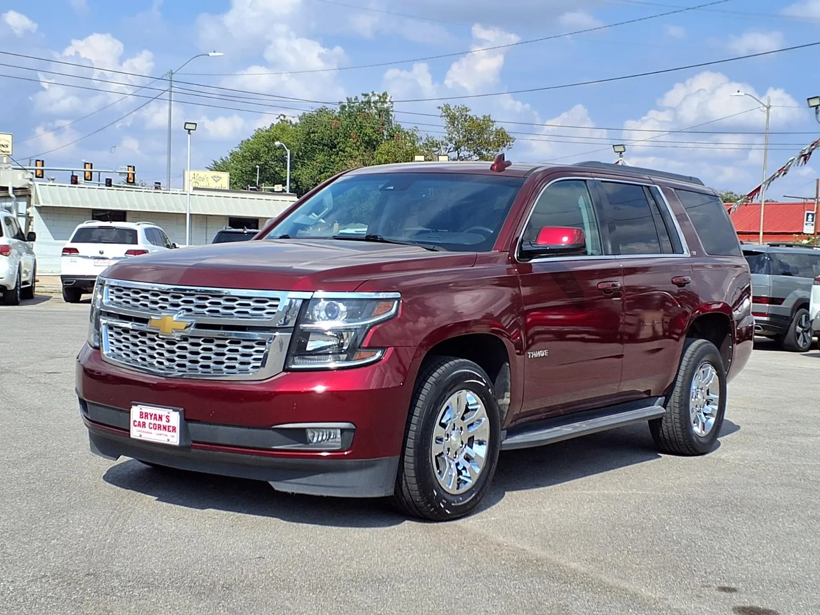 Red 2016 CHEVROLET TAHOE 1500 LT for sale in Chickasha, OK