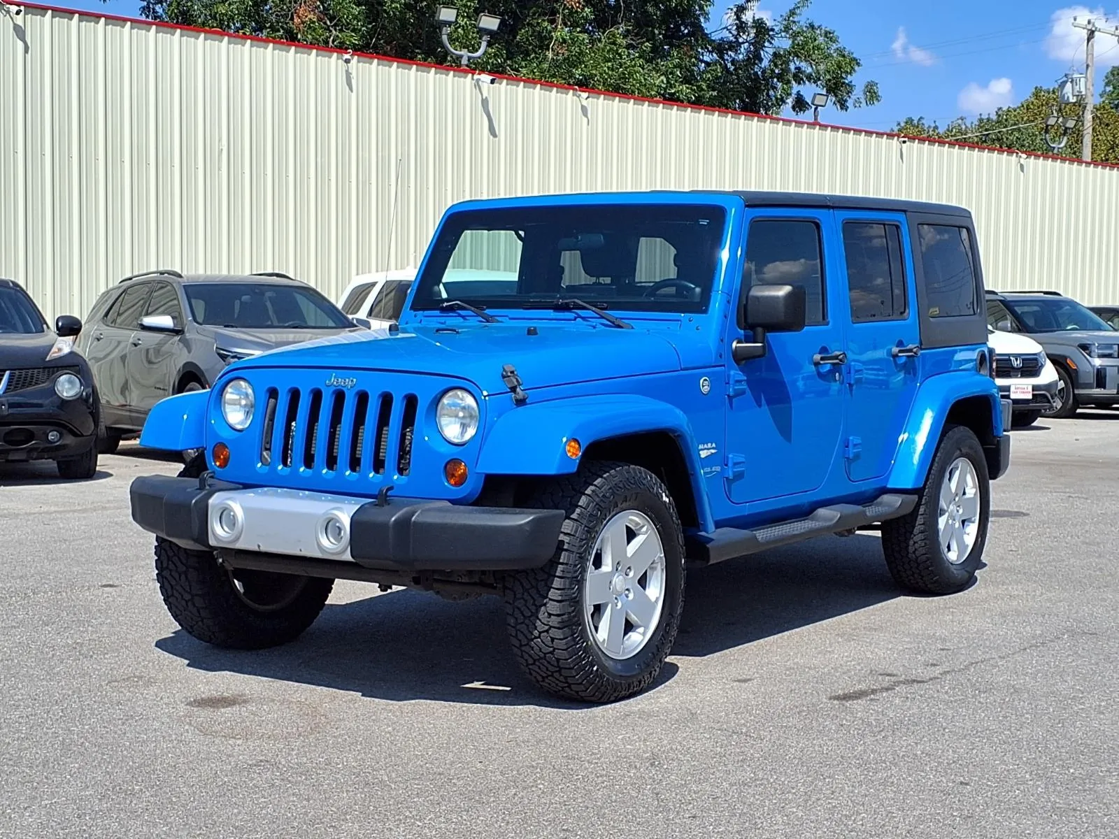 Blue 2012 JEEP WRANGLER UNLIMI SAHARA for sale in Chickasha, OK