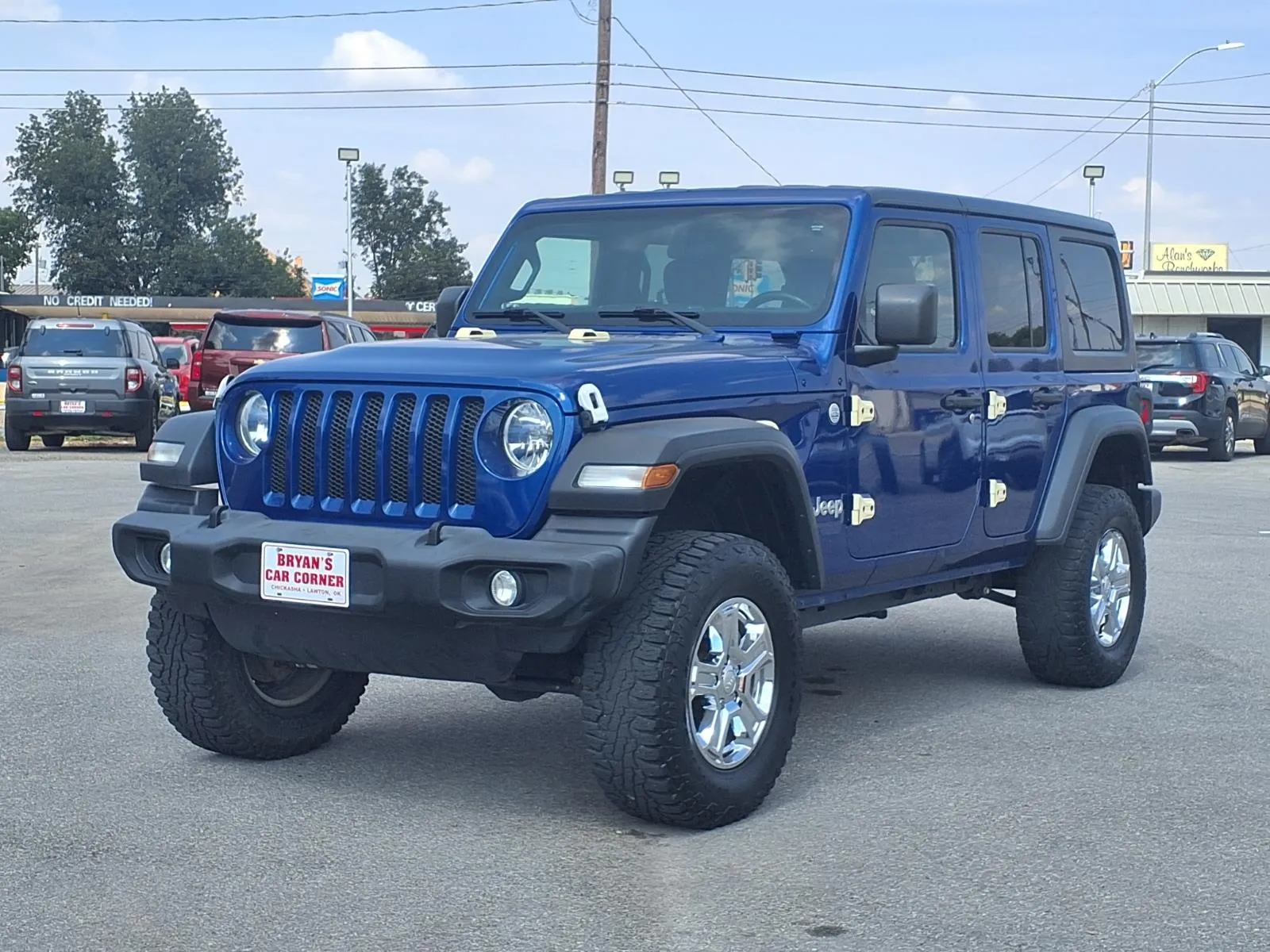 Blue 2020 JEEP WRANGLER UNLIMI SPORT for sale in Chickasha, OK