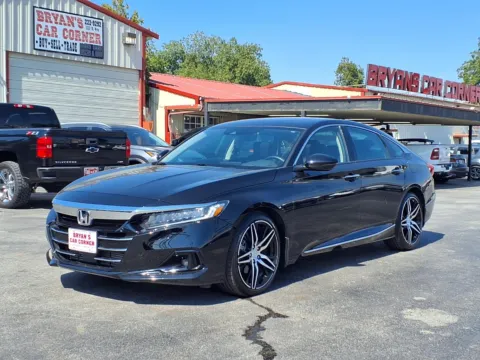 Black 2022 HONDA ACCORD TOURING for sale in Chickasha, OK