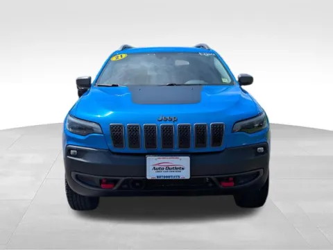Photos of 2021 Jeep Cherokee Trailhawk for sale in Farmington, NY at Auto Outlets of Farmington
