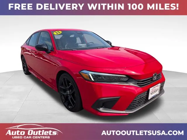 Red 2022 Honda Civic Sport for sale in Farmington, NY