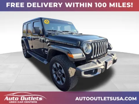 Black 2018 Jeep Wrangler Unlimited Sahara for sale in Farmington, NY