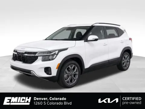White 2024 Kia Seltos S for sale in Denver, CO