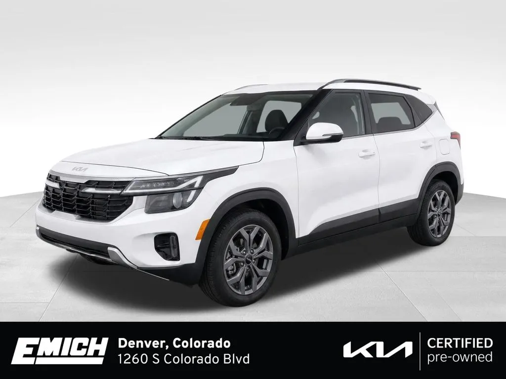 White 2024 Kia Seltos S for sale in Denver, CO