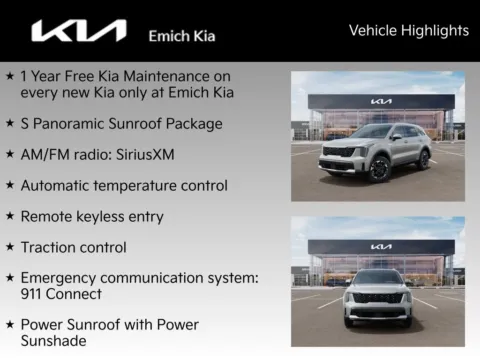 Photos of 2026 Kia Sorento S for sale in Denver, CO at Emich Kia