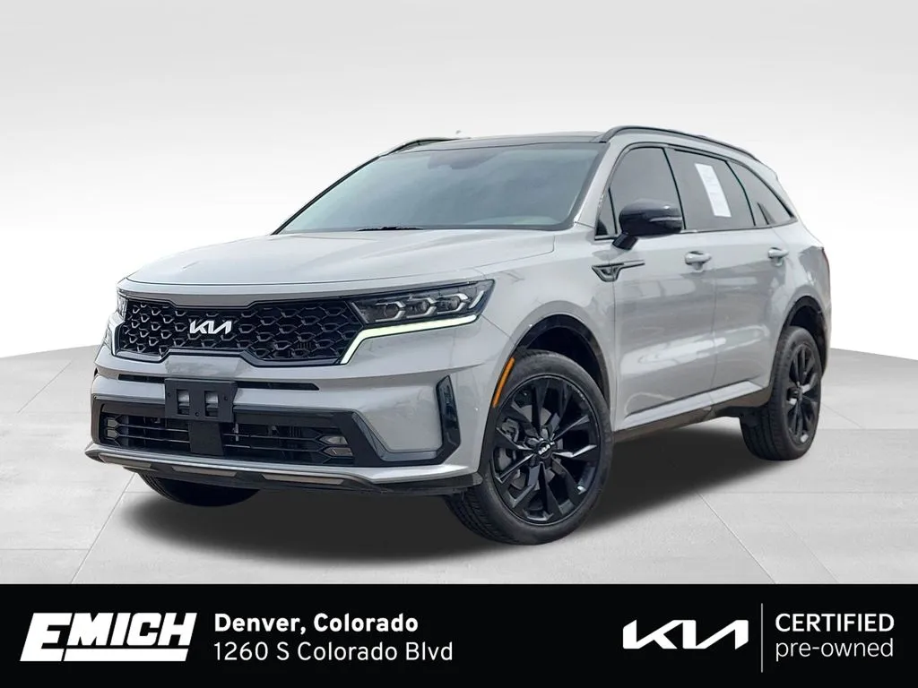 Gray 2022 Kia Sorento SX for sale in Denver, CO