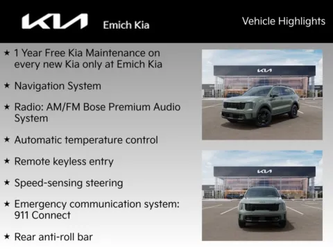 Photos of 2026 Kia Sorento X-Line SX for sale in Denver, CO at Emich Kia