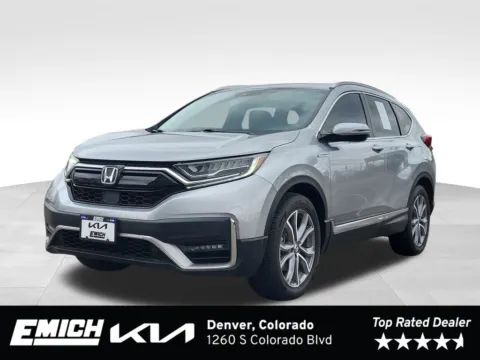 Silver 2022 Honda CR-V Hybrid Touring for sale in Denver, CO