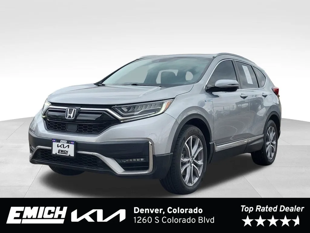 Silver 2022 Honda CR-V Hybrid Touring for sale in Denver, CO
