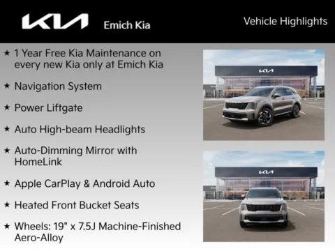 Photos of 2026 Kia Sorento Hybrid EX for sale in Denver, CO at Emich Kia