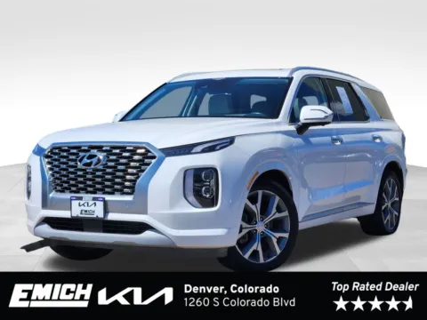 White 2021 Hyundai Palisade Limited for sale in Denver, CO