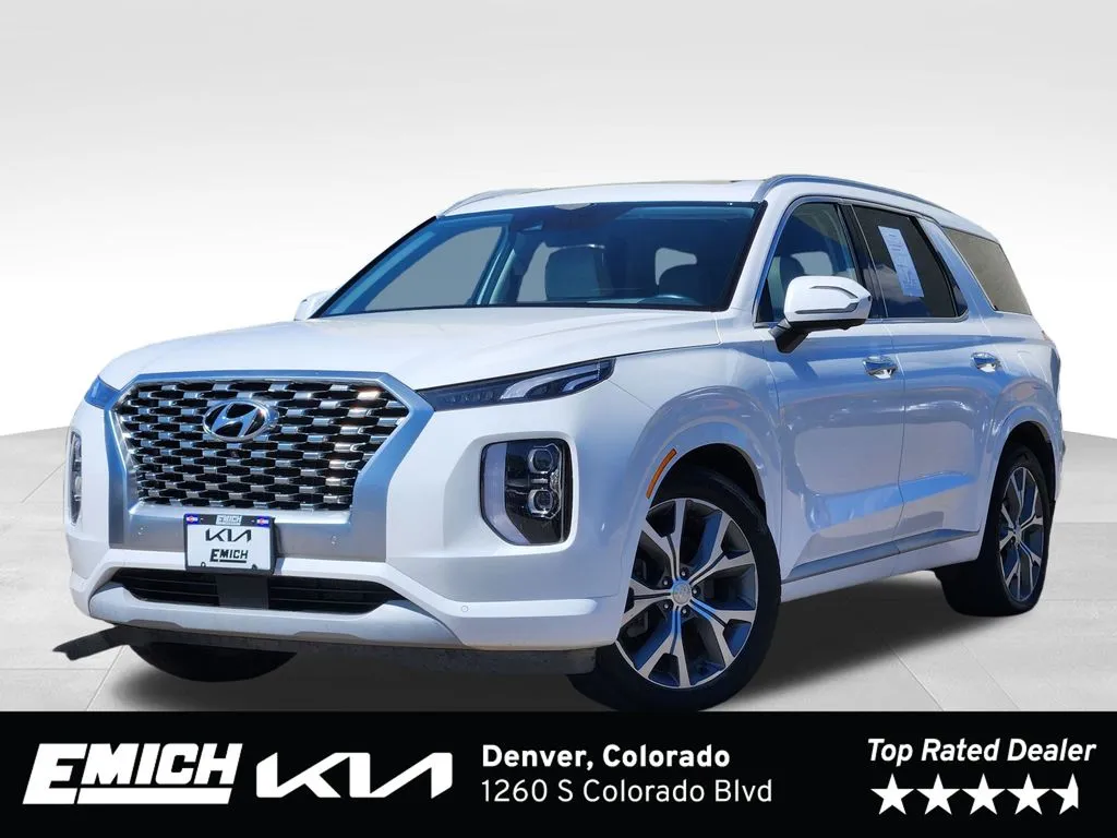White 2021 Hyundai Palisade Limited for sale in Denver, CO