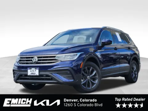 Blue 2022 Volkswagen Tiguan 2.0T SE for sale in Denver, CO