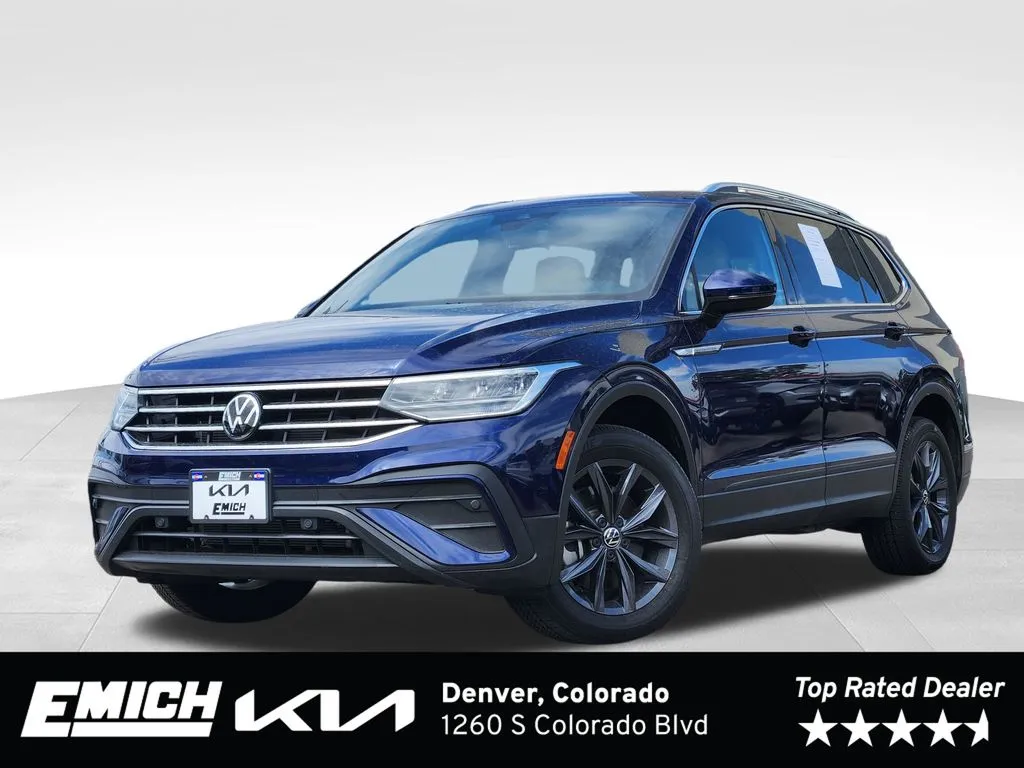 Blue 2022 Volkswagen Tiguan 2.0T SE for sale in Denver, CO