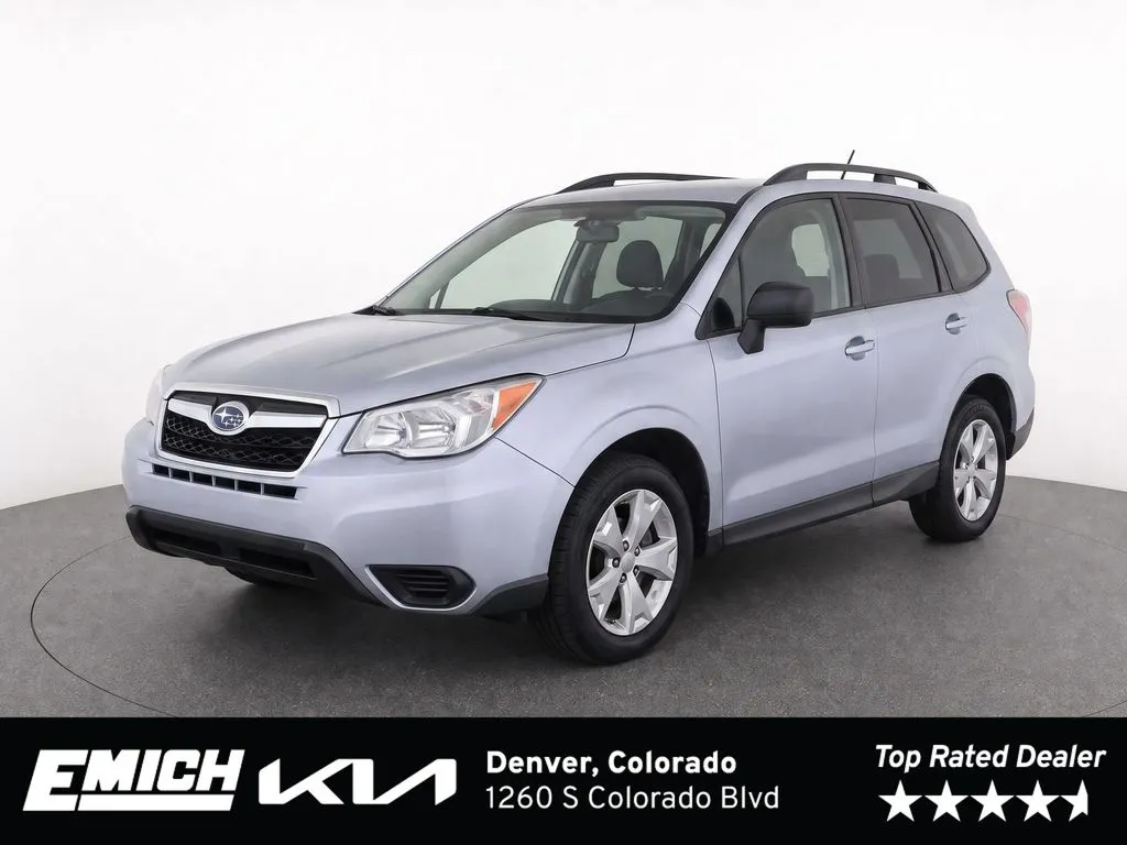 Silver 2015 Subaru Forester 2.5i for sale in Denver, CO