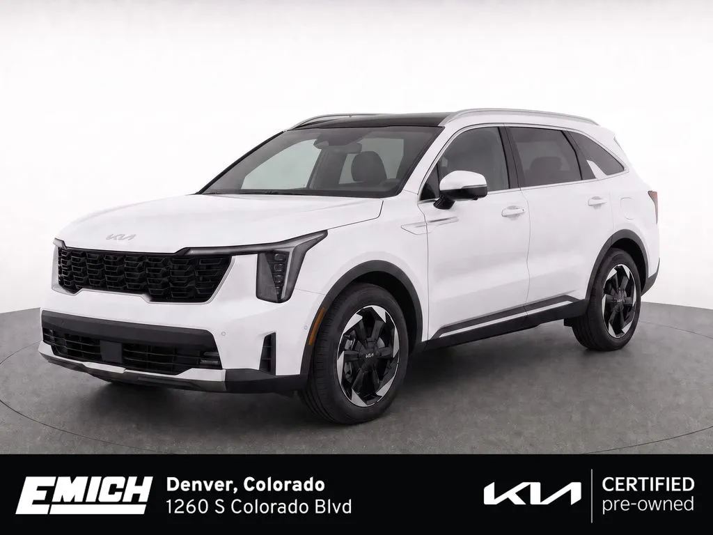 White 2025 Kia Sorento Hybrid SX Prestige for sale in Denver, CO